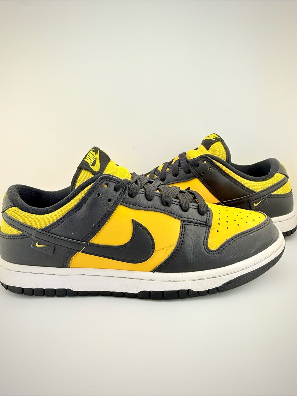 Nike Dunk Low Reverse Goldenrod FZ4618-001 Leather 8M Used No Box - Picture 2 of 6